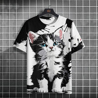 3D Cat Men's Tee
