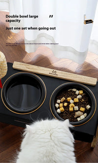 Elegant Chinese-Style Adjustable Pet Bowl by Tail chasers