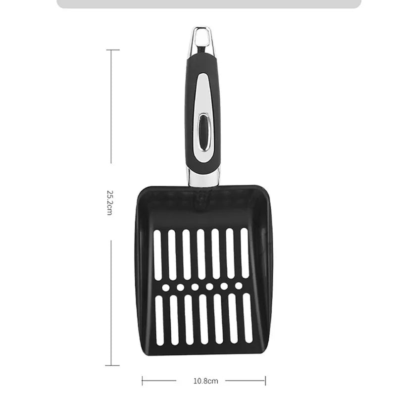Cat Litter Scoop Metal Long Handle Litter Scooper Deep Shovel for Cat Kitten Litter Box Cleaning Tool Pet Supplies