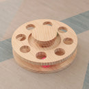 Interactive Cat Scratching Board - Wood Carousel Puzzle & Claw Care Station