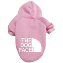 Dog Face Print Hoodie - Winter Jacket for Large Dogs