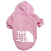 Dog Face Print Hoodie - Winter Jacket for Large Dogs