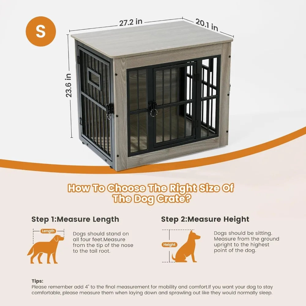 Rustic Dog Crate Furniture