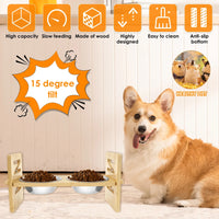 Bamboo Elevated Bowl Stand by Tail chasers