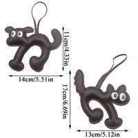 Leather Pet Keychain - Adorable Dog & Cat Charm