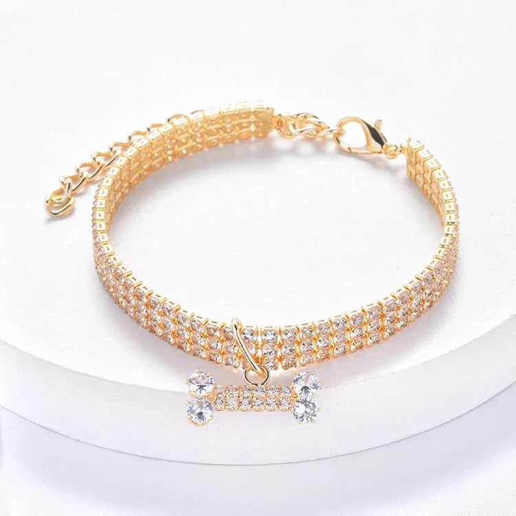 Crystal Rhinestone Dog Collar