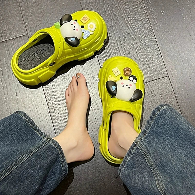 🌸 Cinnamoroll Platform Sandals - Kawaii Thick Sole Summer Paradise for Women