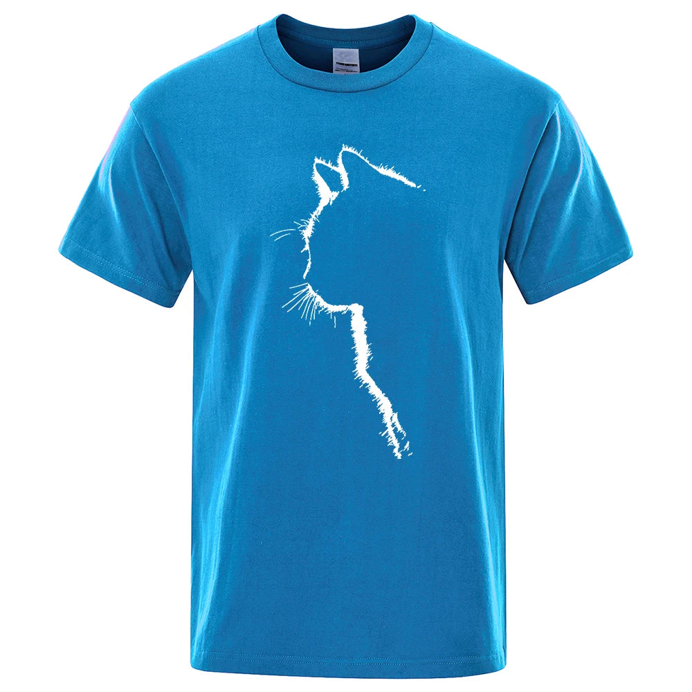 Cool Cat Print Men's T-Shirt