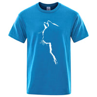 Cool Cat Print Men's T-Shirt