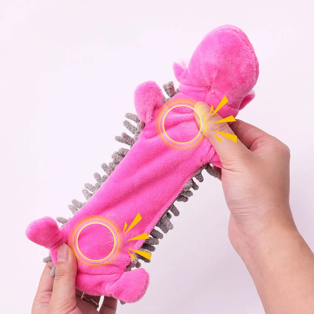 Indestructible Plush Squeaky Toy