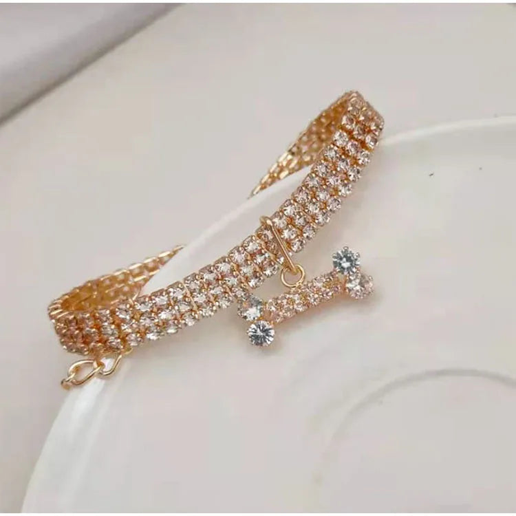 Crystal Rhinestone Dog Collar