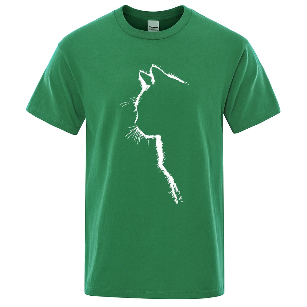 Cool Cat Print Men's T-Shirt