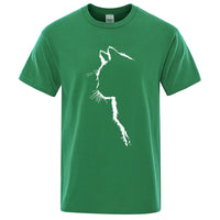 Cool Cat Print Men's T-Shirt