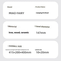 Elegant Chinese-Style Adjustable Pet Bowl by Tail chasers