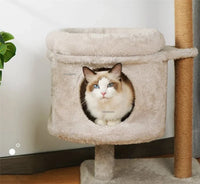 Three-Layer Cat Tree House - Multi-Level Scratching & Activity Center