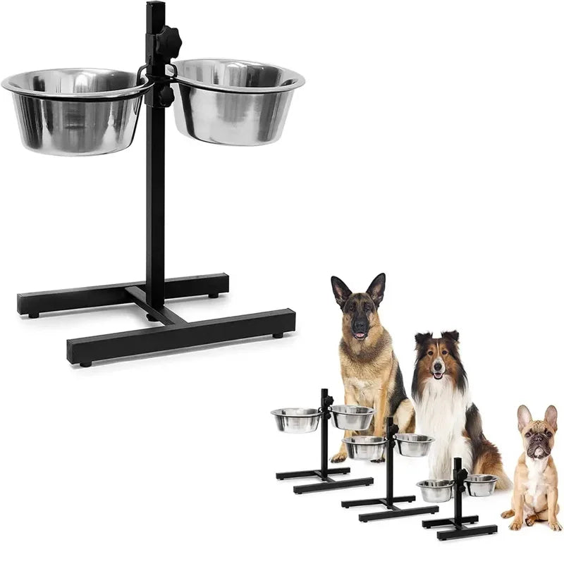Adjustable Heavy-Duty Bowl Stand by Tail chasers