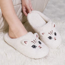 Fuzzy Fur Cat Winter Slippers