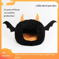 Halloween Bat Pet Cave Bed - Cozy Fall & Winter Warmth