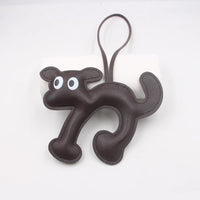 Leather Pet Keychain - Adorable Dog & Cat Charm