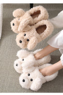 Dog Couple Slippers - Furry Winter