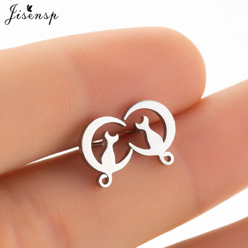 Whimsical Animal Stud Earrings by Tail chasers