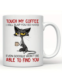 Cat Coffee Mug - Funny Retro Design for Cat Lovers