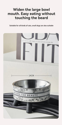 Beautiful Flower-Shaped Cat Bowl