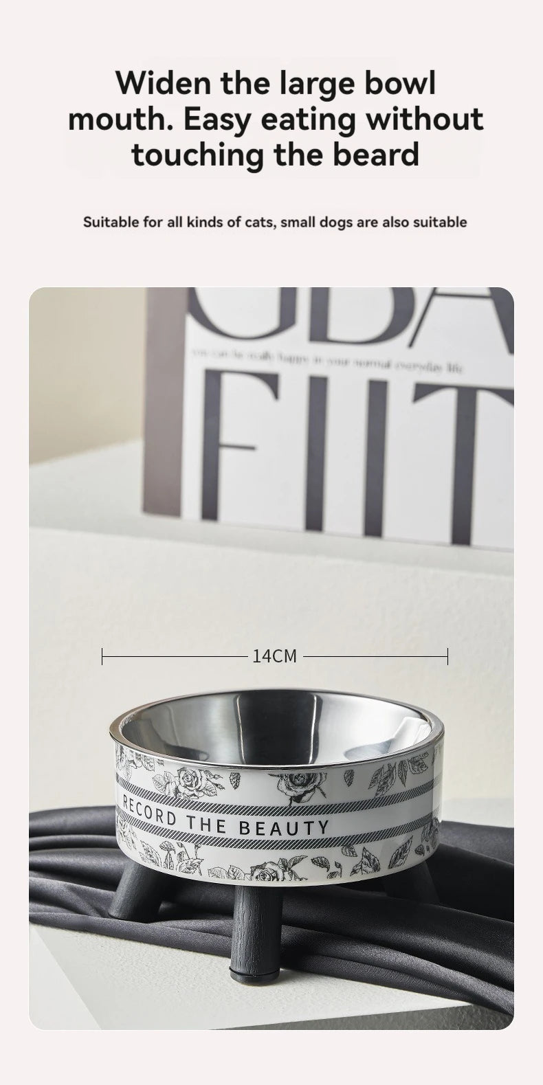 Beautiful Flower-Shaped Cat Bowl