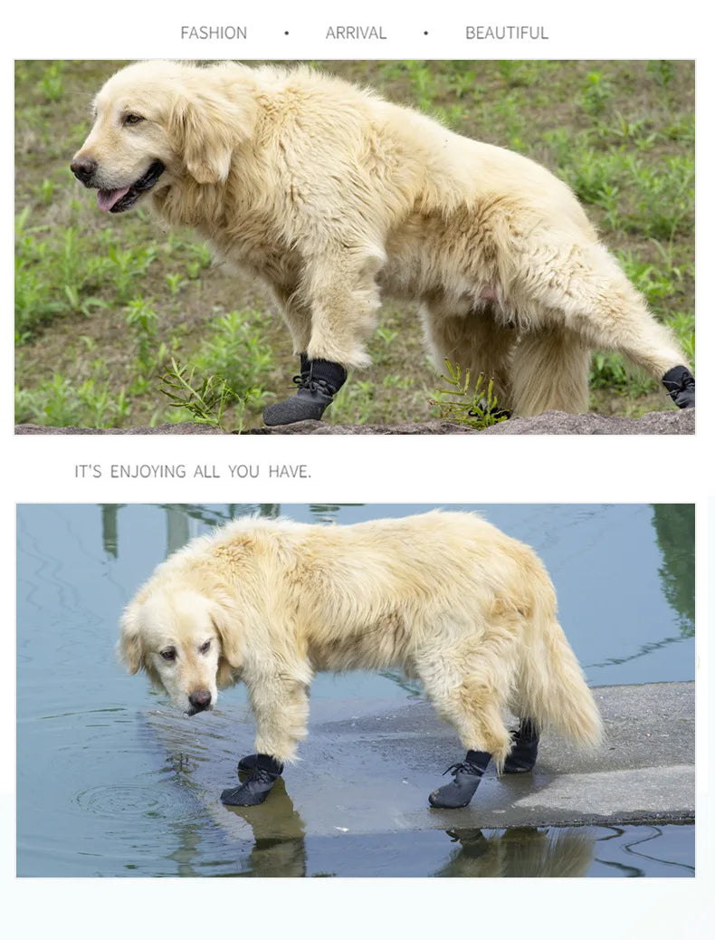 No-Fall-Off Summer Dog Shoes