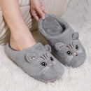 Fuzzy Fur Cat Winter Slippers
