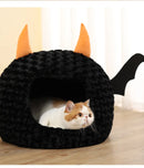 Halloween Bat Pet Cave Bed - Cozy Fall & Winter Warmth