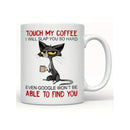 Cat Coffee Mug - Funny Retro Design for Cat Lovers