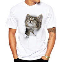 Funny Cat Print Tee