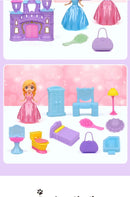 Pet Family Pretend Play Set - Mini House & Dolls