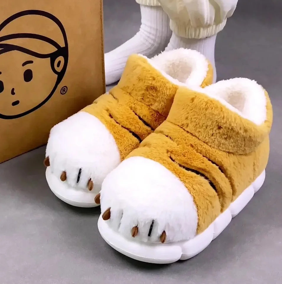 Cuddly Kawaii Cat Winter Slippers