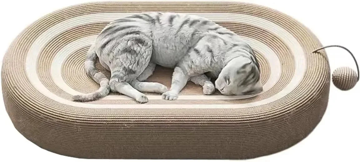 Cat Recliner Lounge - Portable Sisal Scratching Sofa