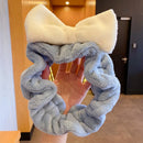 Cat Ears Face Wash Headband - Coral Fleece Spa Hairband