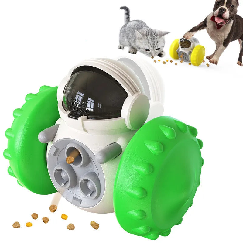 Dog Treat Toy Interactive Pet Food Dispenser - Puzzle Toy for Small Dogs and Cats