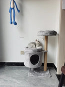 Three-Layer Cat Tree House - Multi-Level Scratching & Activity Center