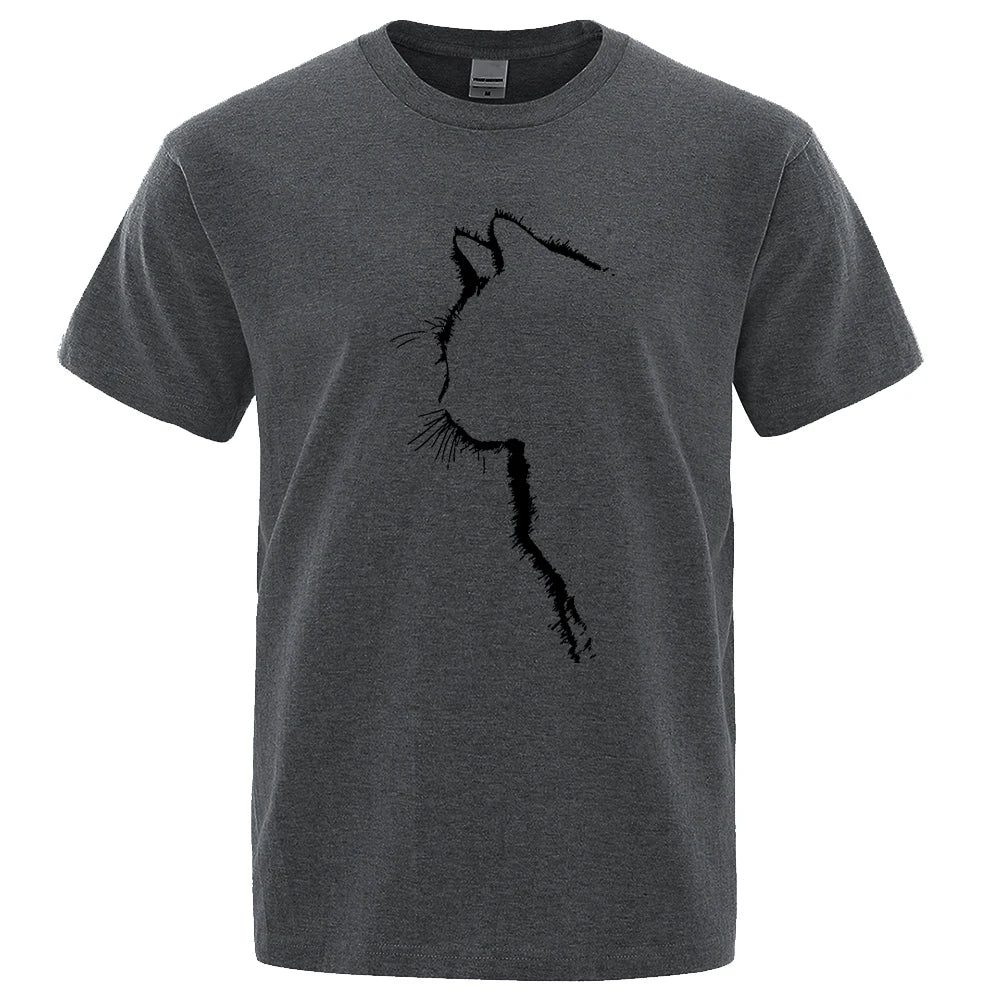 Cool Cat Print Men's T-Shirt