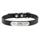 Personalized Engraved Leather Dog Collar