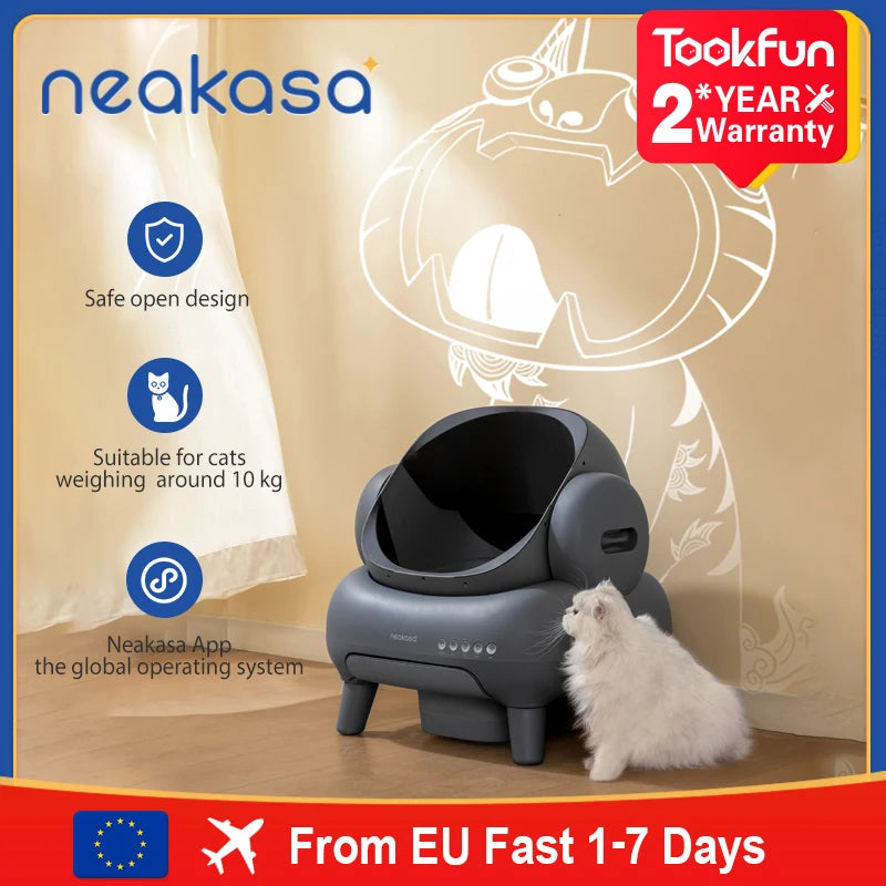 Neakasa M1 Neabot Open Self-Cleaning Automatic Cat Litter Box Odor-Free Self-Defendable Cat Sandbox Cat Product Smart Pet Toilet