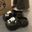 🌸 Cinnamoroll Platform Sandals - Kawaii Thick Sole Summer Paradise for Women