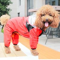 Adorable Dog Raincoat - Waterproof Jumpsuit Fun
