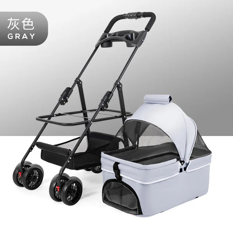 45x62x98cm / Grey Pet Cart