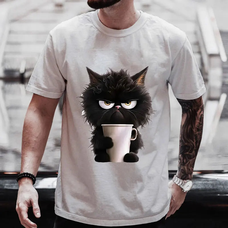 Black Cat Coffee Lover Tee