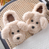 Dog Couple Slippers - Furry Winter