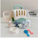 Pet Family Pretend Play Set - Mini House & Dolls