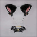 Cat Ear Cosplay Costume Set - Anime Headband & Claw Gloves with Bell