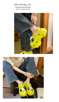 🌸 Cinnamoroll Platform Sandals - Kawaii Thick Sole Summer Paradise for Women